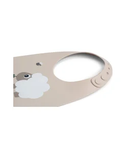 Bavaglio Impermeabile con Tasca - Tiny Farm - Sabbia - 100% Silicone