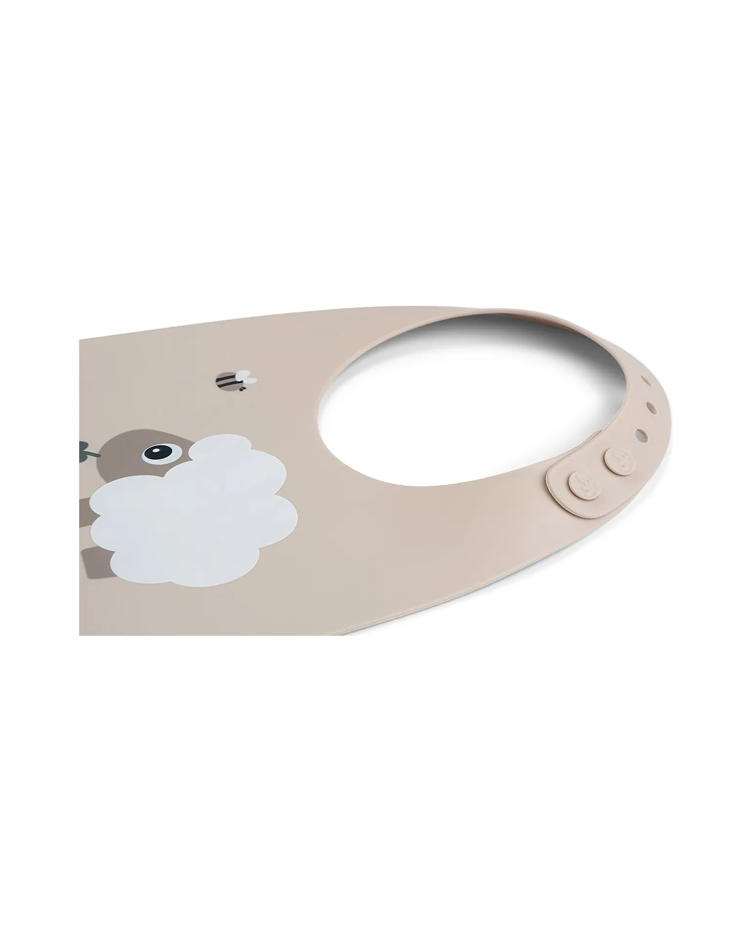 Bavaglio Impermeabile con Tasca - Tiny Farm - Sabbia - 100% Silicone