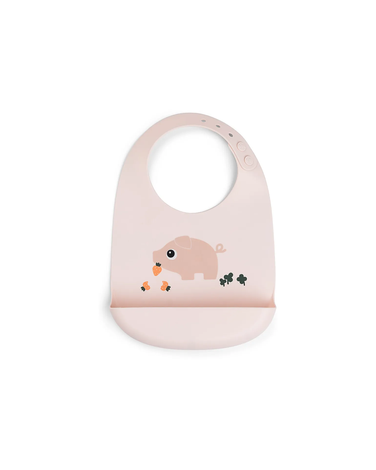 Bavaglio Impermeabile con Tasca - Tiny Farm - Cipria - 100% Silicone