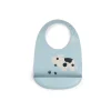 Bavaglio Impermeabile con Tasca - Tiny Farm - Blu - 100% Silicone