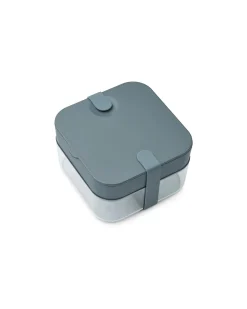 Bento Box Amandine - Tritan e Silicone - Sea Blue / Whale Blue