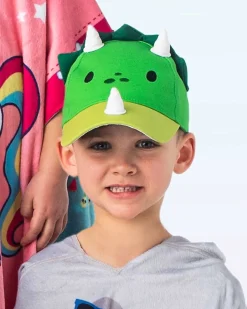 Berretto Estivo 3D con Visiera - Dinosauri - Cotone Elasticizzato (4-6 anni)