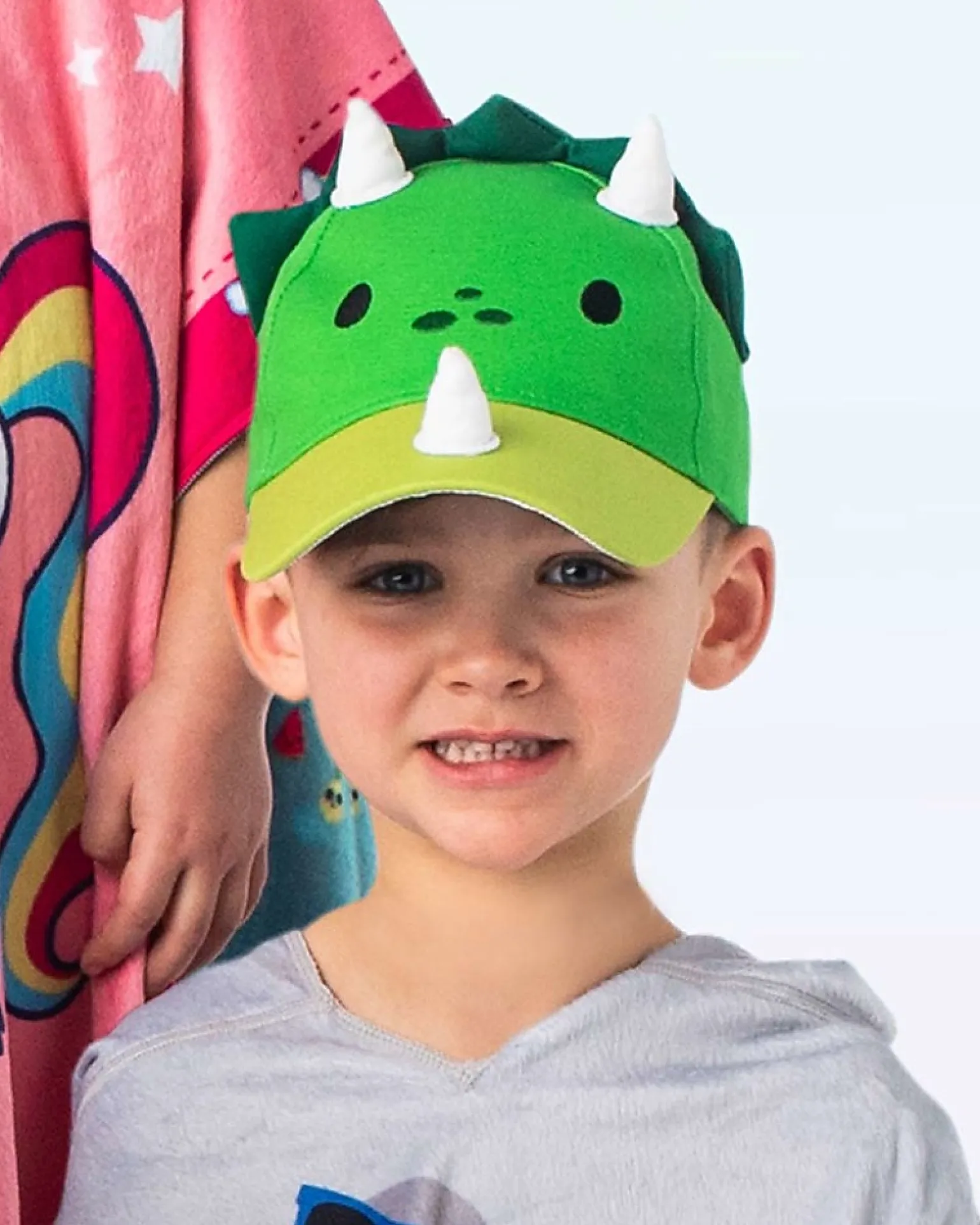 Berretto Estivo 3D con Visiera - Dinosauri - Cotone Elasticizzato (4-6 anni)