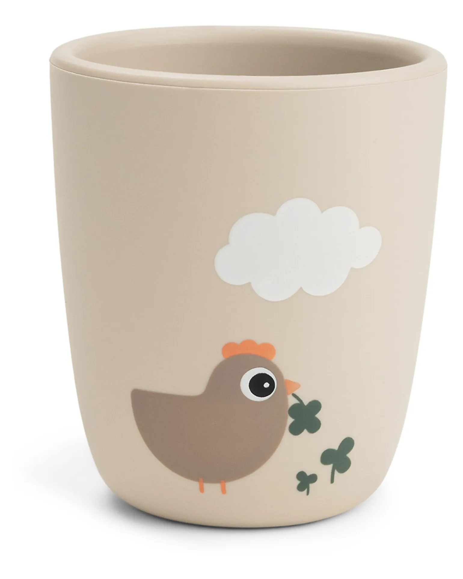Bicchiere Mini Mug 160 ml - Tiny Farm - Sabbia - 100% Silicone Alimentare