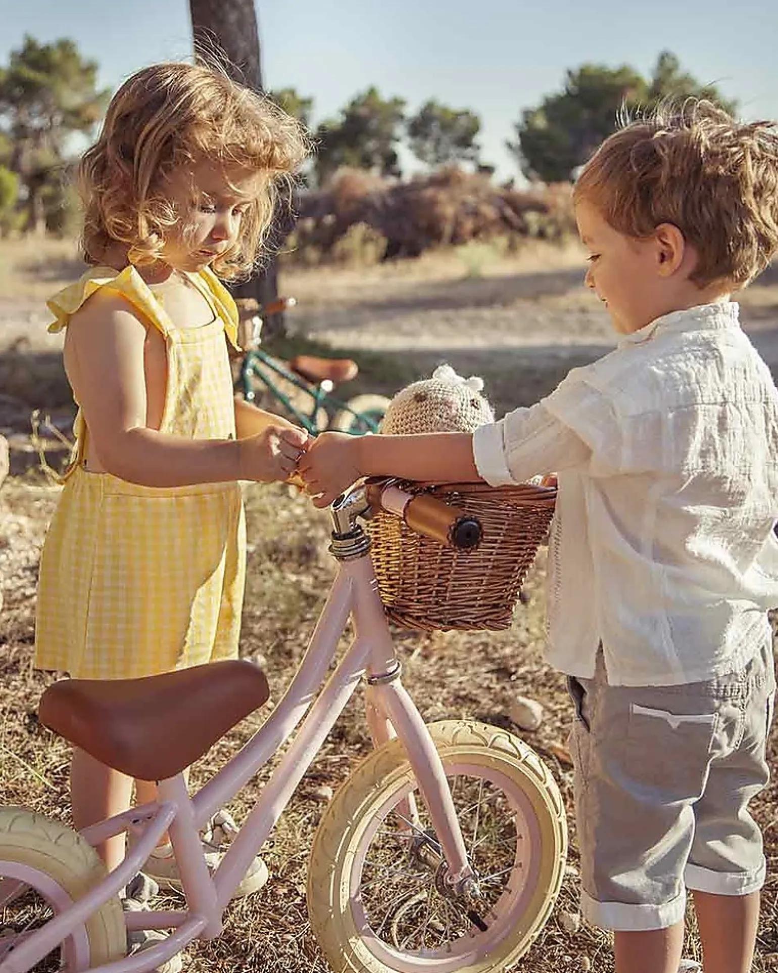 Bicicletta Senza Pedali First Go - Rosa - Per Bambini da 3 a 5 anni!