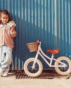 Bicicletta Senza Pedali First Go - Rosa - Per Bambini da 3 a 5 anni!