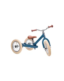 Bici 2 in 1 Blu Vintage Opaco + Kit Terza Ruota per Convertirla in Triciclo