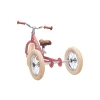 Bici 2 in 1 Rosa Vintage Opaco + Kit Terza Ruota per Convertirla in Triciclo