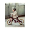 Bici 2 in 1 Rosso Vintage Opaco + Kit Terza Ruota per Convertirla in Triciclo