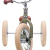 Bici 2 in 1 Verde Vintage Opaco + Kit Terza Ruota per Convertirla in Triciclo
