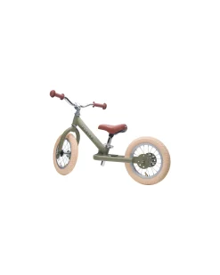 Bici Senza Pedali Vintage - Verde Opaco - dai 15 mesi!