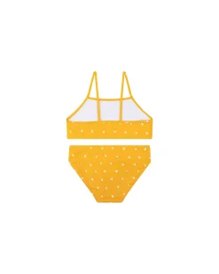 Bikini - Arancione con Cuori - Tessuto UPF50+