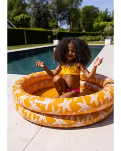Bikini - Arancione con Cuori - Tessuto UPF50+