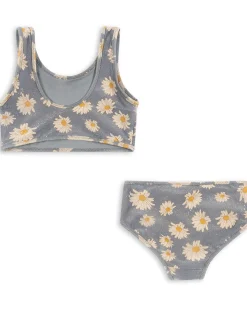 Bikini Jade con Riflessi - Margherite - Daisy Blue - UPF 50+