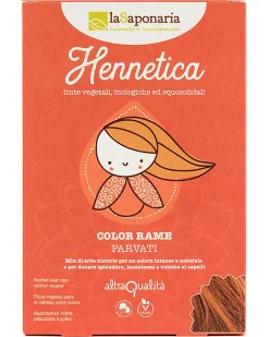 Bio Tinta Riflessante per Capelli 100% Vegetale , Rame "Parvati"