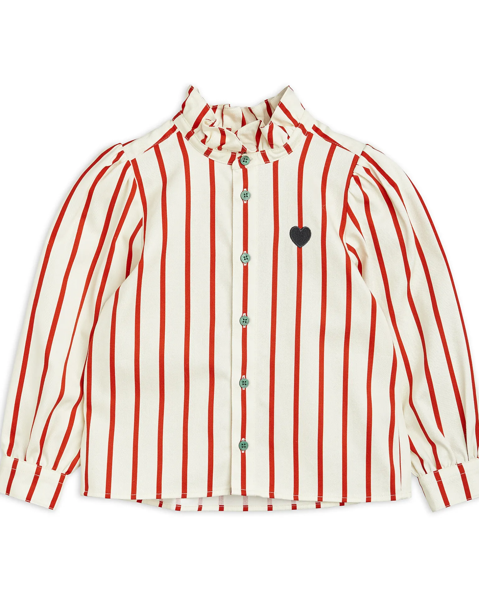 Blusa con Colletto Volant - Multicolor - 100% Cotone Bio GOTS