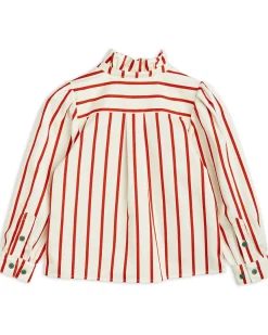 Blusa con Colletto Volant - Multicolor - 100% Cotone Bio GOTS