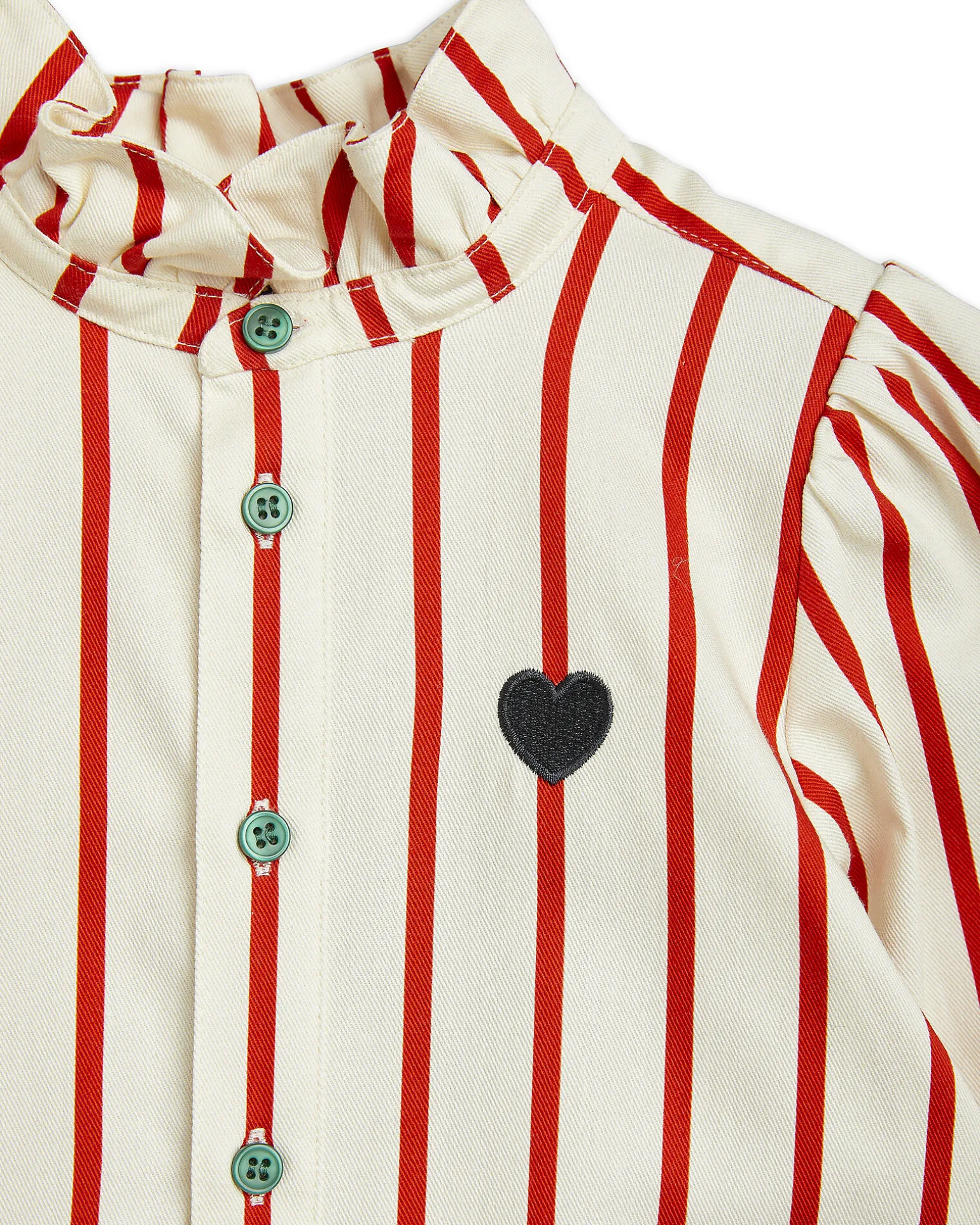 Blusa con Colletto Volant - Multicolor - 100% Cotone Bio GOTS