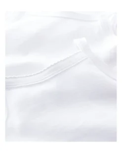 Body con Spalline, Pacco da 2 - Bianco - 100% Cotone