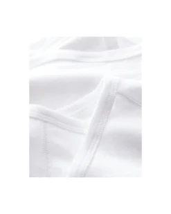 Body Kimono Manica Corta - Pacco da 2 - Bianco - 100% Cotone