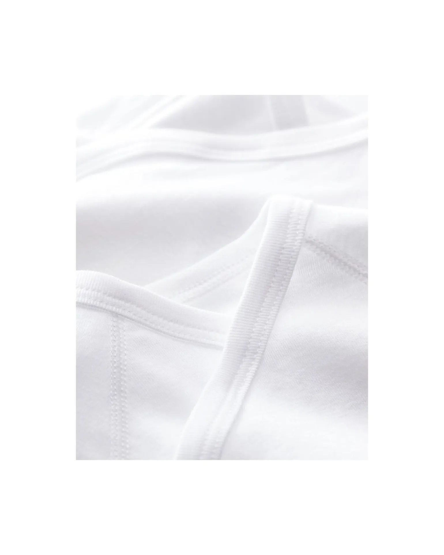 Body Kimono Manica Corta - Pacco da 2 - Bianco - 100% Cotone