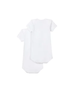 Body Manica Corta, Pacco da 2 - Bianco - 100% Cotone