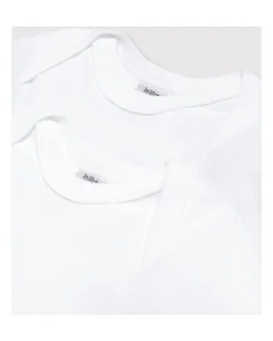 Body Manica Lunga - Pacco da 2 - Bianco - 100% Cotone Bio