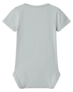 Body Maniche Corte - Pearl Blue - Cotone Bio