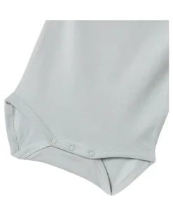 Body Maniche Corte - Pearl Blue - Cotone Bio