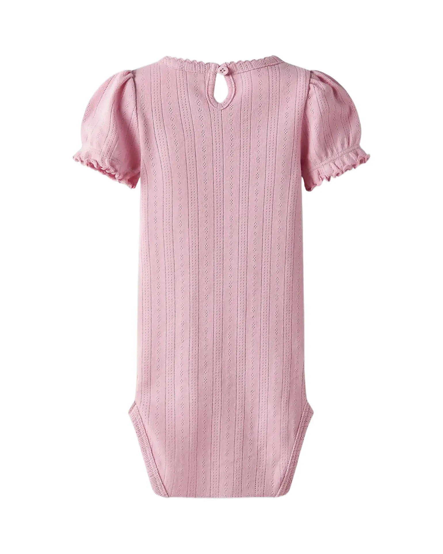 Body Maniche Corte - Rosa Cameo - 100% Cotone Bio