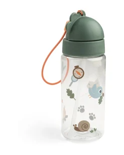 Borraccia Antigoccia con Cannuccia - Tiny Trails - Verde - 350 ml