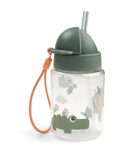 Borraccia Antigoccia con Cannuccia - Tiny Trails - Verde - 280 ml