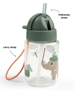 Borraccia Antigoccia con Cannuccia - Tiny Trails - Verde - 280 ml