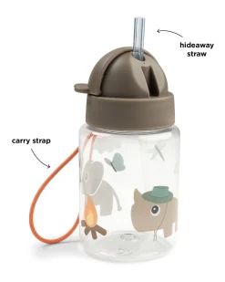 Borraccia Antigoccia con Cannuccia - Tiny Trails - Sabbia - 280 ml