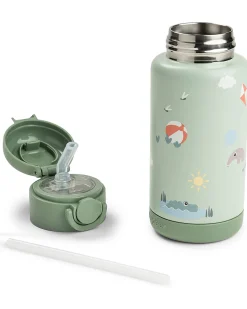 Borraccia Antigoccia Termica - Playground - Verde - 340 ml - 7,5 x 19 cm