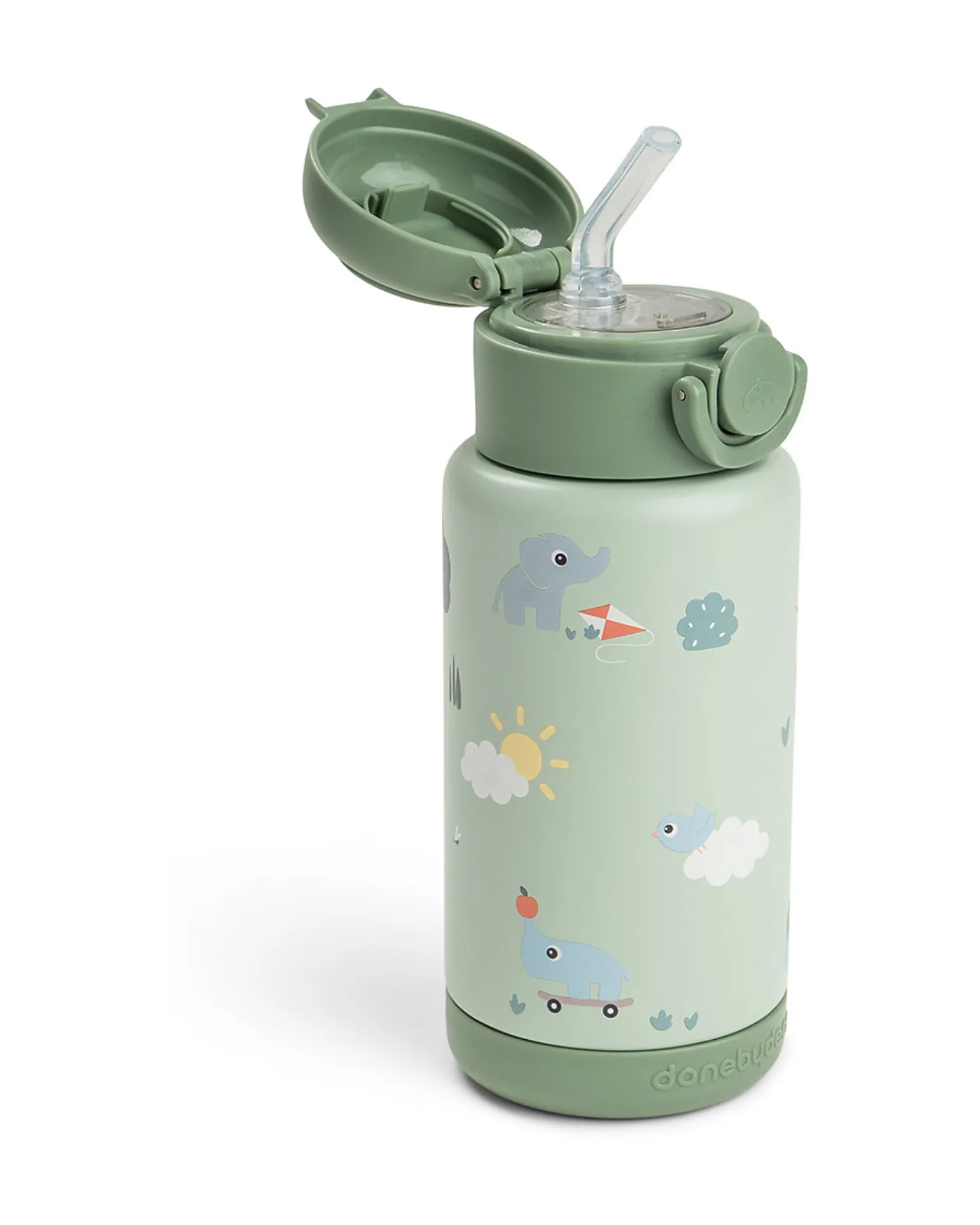 Borraccia Antigoccia Termica - Playground - Verde - 340 ml - 7,5 x 19 cm