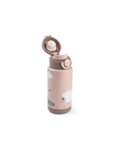 Borraccia Antigoccia Termica per Bambini 340 ml - Tiny Farm - Cipria