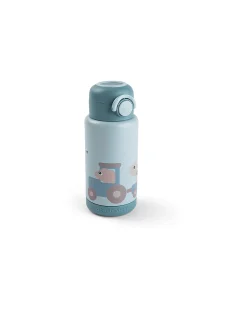 Borraccia Antigoccia Termica per Bambini 340 ml - Tiny Farm - Blu