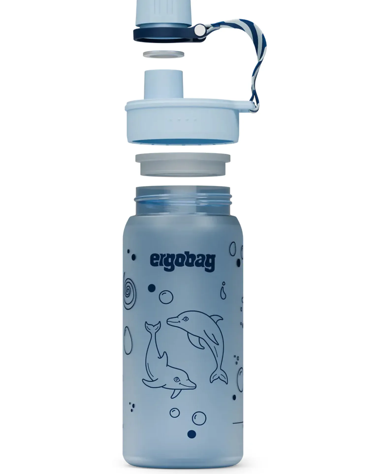 Borraccia con Apertura easy-to-drink - 500 ml - Delfino - Senza BPA
