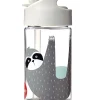 Borraccia con Cannuccia di Silicone - Bradipo - 350 ml - senza BPA e ftalati