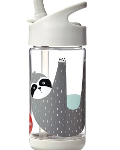 Borraccia con Cannuccia di Silicone - Bradipo - 350 ml - senza BPA e ftalati