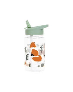 Borraccia con Cannuccia 450 ml - Amici della Foresta - Senza BPA!