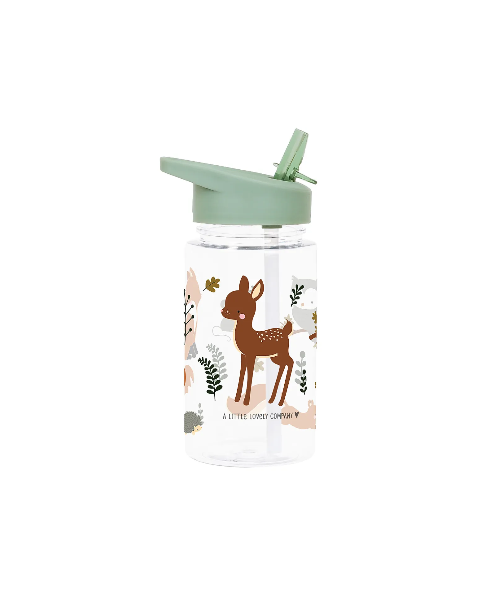 Borraccia con Cannuccia 450 ml - Amici della Foresta - Senza BPA!
