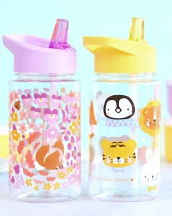 Borraccia con Cannuccia 450 ml - Amici animali - Senza BPA!