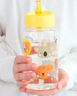Borraccia con Cannuccia 450 ml - Amici animali - Senza BPA!
