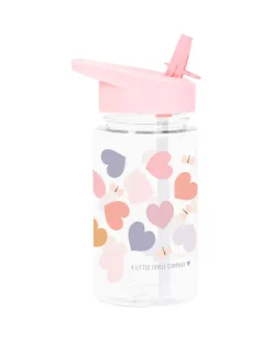 Borraccia con Cannuccia 450 ml - Cuori - Senza BPA!