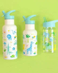 Borraccia con Cannuccia 450 ml - Giungla - Senza BPA!