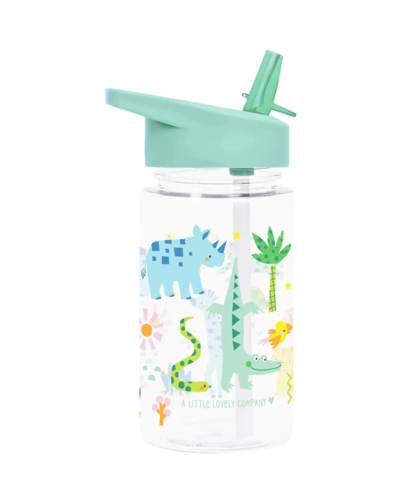 Borraccia con Cannuccia 450 ml - Giungla - Senza BPA!
