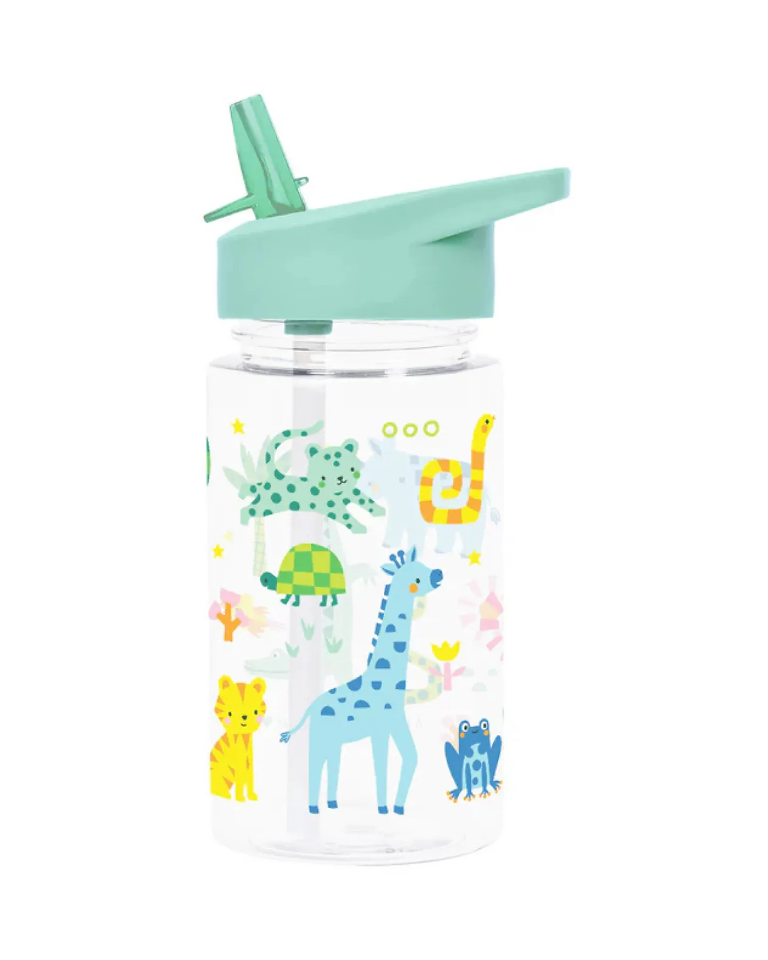 Borraccia con Cannuccia 450 ml - Giungla - Senza BPA!