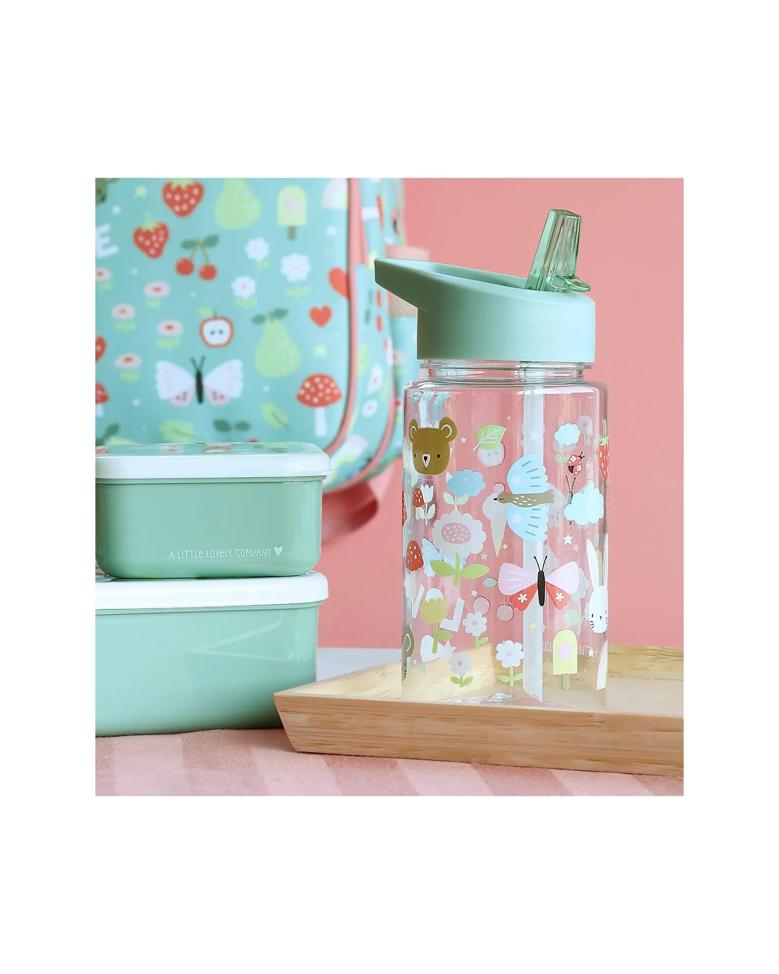 Borraccia con Cannuccia 450 ml - Gioia - Senza BPA!